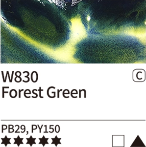 Akvarelová barva Mijello Tourmaline 15ml – 830 Forest Green - 