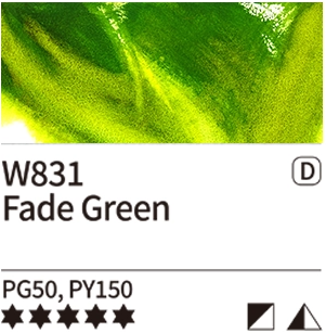 Akvarelová barva Mijello Tourmaline 15ml – 831 Fade Green - 