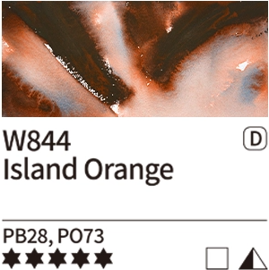 Akvarelová barva Mijello Tourmaline 15ml – 844 Island Orange - 