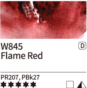 Akvarelová barva Mijello Tourmaline 15ml – 845 Flame Red - 