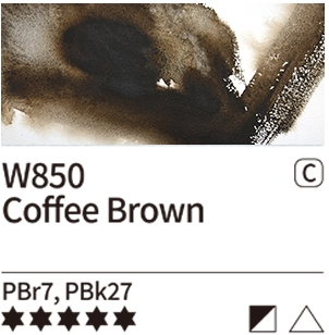 Akvarelová barva Mijello Tourmaline 15ml – 850 Coffee Brown - 
