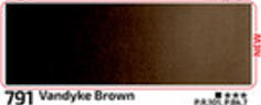 Akvarelová barva Rosa 2,5ml – 791 Vandyke Brown - 