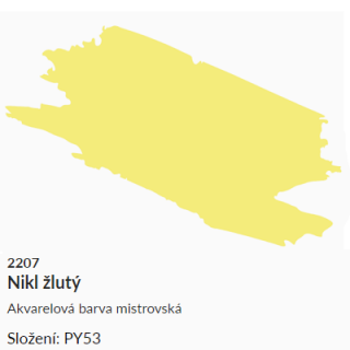 Akvarelová barva Umton 2,6ml – 2207 nikl žlutý - 