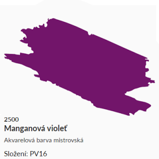 Akvarelová barva Umton 2,6ml – 2500 violeť manganová - 