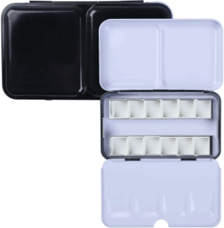 Akvarelová kazeta kovová 12ks barevná