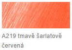 Akvarelová pastelka AD – 219 Deep scarlet red - 