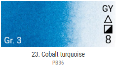 Akvarelové barvy Grand Godet – 23 Cobalt Turquoise - 