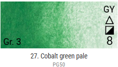 Akvarelové barvy Grand Godet – 27 Cobalt Green Pale - 