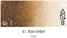 Akvarelové barvy Grand Godet – 41 Raw Umber - 