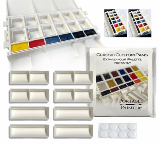 Akvarelové pánvičky Portable Painter – Classic Palette Expension 8ks - 
