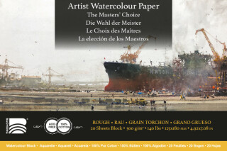 Akvarelový blok Baohong Masters 12,5x18cm rough 300g - 