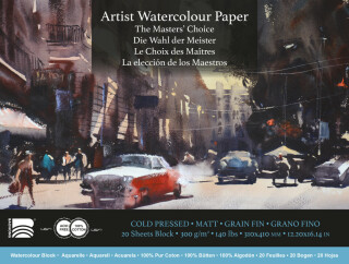 Akvarelový blok Baohong Masters 31x41cm cold pressed 300g - 
