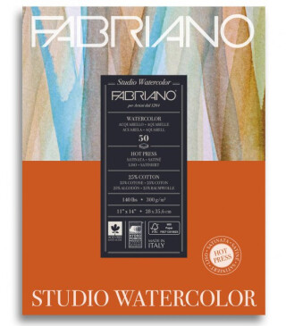 Akvarelový blok Fabriano HP 300g 28x35,6 cm - 