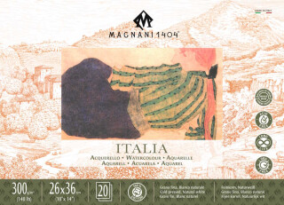 Akvarelový blok Magnani Italia 26x36cm 300g 100% bavlna - 