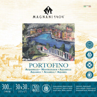 Akvarelový blok Magnani Portofino 30x30cm 300g 100% bavlna - 