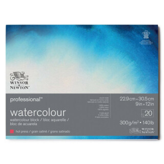 Akvarelový blok W&N Professional HP 300g 23x30,5cm - 