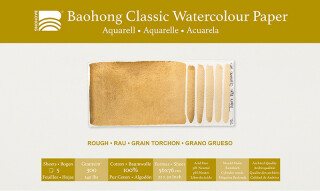 Akvarelový papír Baohong Classic 56x76cm rough 300g - 