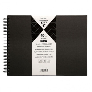 Album s pevnými deskami 24x32cm Black - 