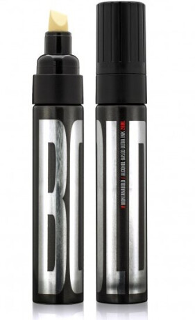Alkoholový marker Bold 10mm zkosený černý - 