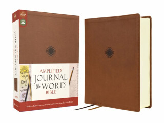 Amplified Journal the Word Bible, Double-Column Journal Edition, Leathersoft, Brown: Reflect, Take Notes, or Create Art Next to Your Favorite Verses - Zondervan