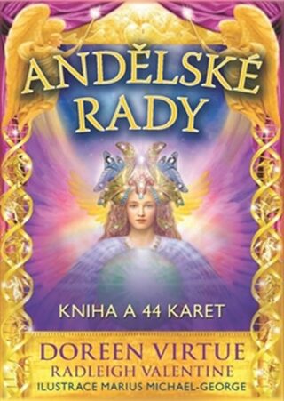 Andělské rady - Kniha a 44 karet - Doreen Virtue,Radleigh Valentine