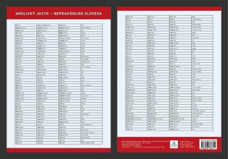 Anglický jazyk - Přehled nepravidelných sloves - Přehledová tabulka učiva - Gieciová Zuzana