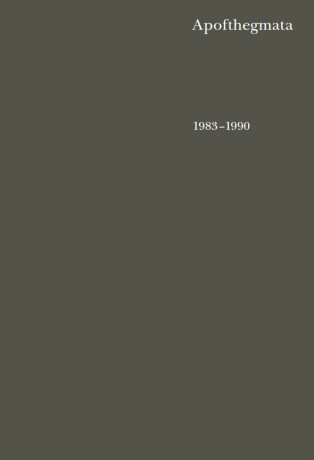 Apofthegmata 1983–1990 - Otec Jeroným