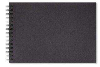 Artgecko skicák 200g Shady A4 na šířku 40 černých listů - neuveden