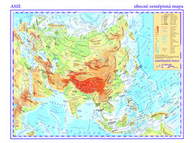 Asie - příruční obecně zeměpisná A3/1:42 mil.