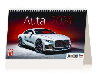Kalendář stolní 2024 - Auta - neuveden