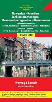 AK 7001 Slovinsko, Chorvatsko, Srbsko, Bosna a Hercegovina, Černá Hora, Makedonie 1: 600 000 / automapa + mapa pro volný čas - neuveden