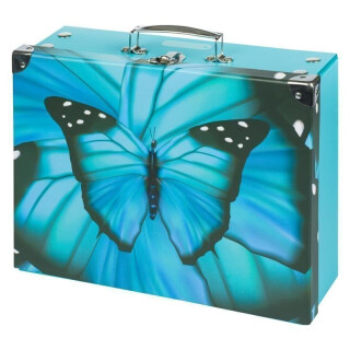 Skládací školní kufřík Butterfly s kováním - 