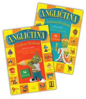 Balíček Angličtina s Jankom Hráškom modrý a červený zošit - 