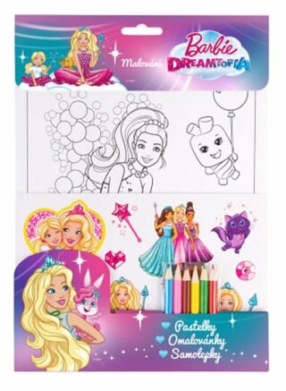 Barbie Dreamtopia set - fialová, pastelky - neuveden