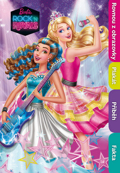 Barbie in Rock n´Royals filmový příběh s plakátem - Mattel