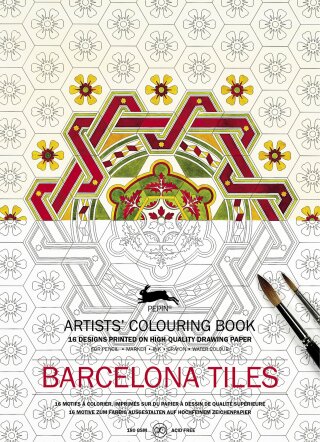 Barcelona Tiles (Artists' Colouring Book) - Pepin van Roojen