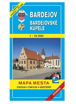 Bardejov Bardejovské kúpele Mapa mesta Town plan Stadtplan Plan miasta Várostérk - 