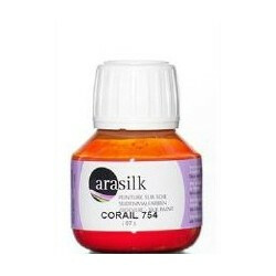 Barva na hedvábí Darwi Arasilk 50ml – 754 Coral - 