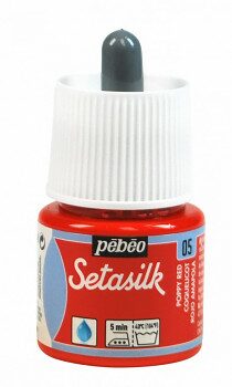 Barva na hedvábí Setasilk 45ml – 05 makově červená - 