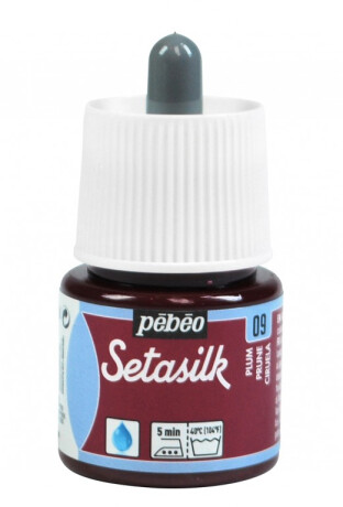 Barva na hedvábí Setasilk 45ml – 09 švestková - 