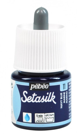 Barva na hedvábí Setasilk 45ml – 11 modrá námořnická - 