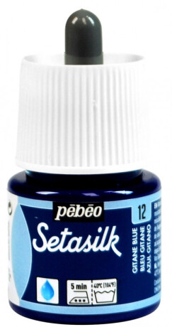 Barva na hedvábí Setasilk 45ml – 12 modrá gitane - 