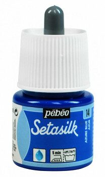 Barva na hedvábí Setasilk 45ml – 14 modrá azurová - 