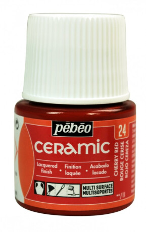 Barva na keramiku Ceramic 45ml – 24 červená třešňová - 