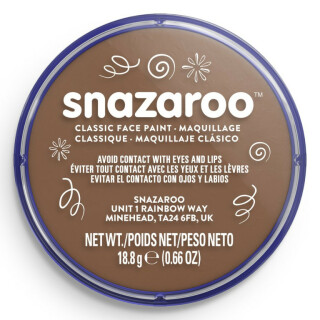 Barva na obličej Snazaroo 18ml – Beige Brown - 