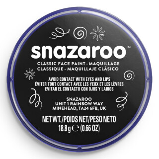 Barva na obličej Snazaroo 18ml – Black - 