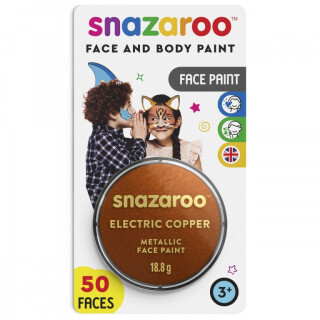 Barva na obličej Snazaroo 18ml Blister – Copper - 
