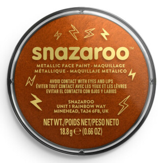 Barva na obličej Snazaroo 18ml – Copper - 