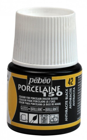 Barva na porcelán Porcelaine 45ml – 42 černá - 