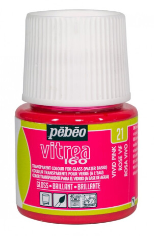 Barva na sklo Vitrea 45ml – 21 růžová výrazná - 